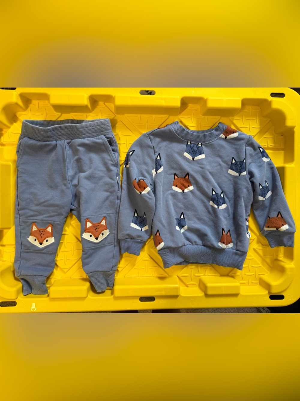 Little Sleepies Blue Fox Sweatshirt & Joggers Set